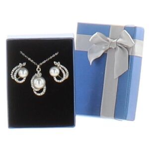 Costume Jewelry necklace earrings box set